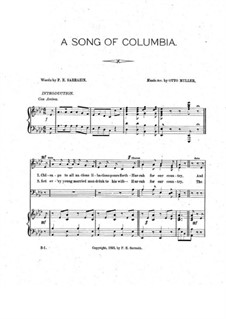 A Song of Columbia: A Song of Columbia by Otto Müller