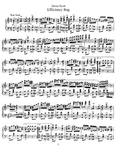 Efficiency Rag: Для фортепиано by Джеймс Скотт