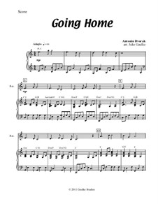 Часть II (Ларго): Version for recorder and piano by Антонин Дворжак
