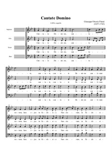 Cantate Domino: Вокальная партитура by Джузеппе Питони