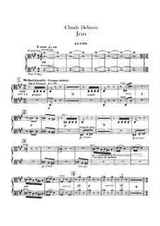 Игры, L.126: Партия альтов by Клод Дебюсси