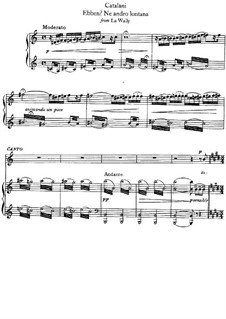 La Wally: Ebben? Ne andrò lontana by Альфредо Каталани