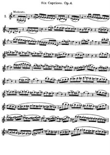 Шесть каприсов, Op.4: Шесть каприсов by Ernesto Cavallini