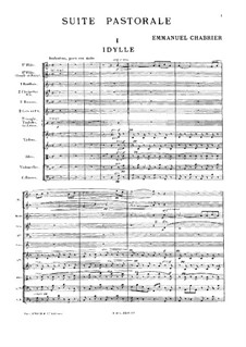 Пасторальная сюита: Партитура by Эммануэль Шабрие