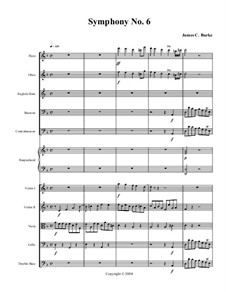 Symphony No.6: Партитура by Джеймс Бёрк