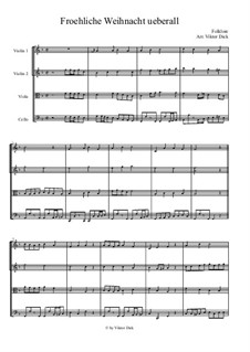 Fröhliche Weihnacht überall: Для струнного квартета by folklore