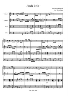Quartet instruments version: Для смычкового квартета by James Lord Pierpont
