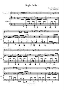Two instruments version: Для трубы in C и фортепиано by James Lord Pierpont