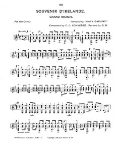 Souvenir d'Irelande. Grand March: Souvenir d'Irelande. Grand March by Charles Crozat Converse