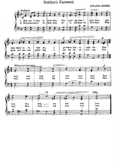 Soldier's Farewell: До мажор by Иоганна Кинкель