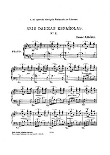 Шесть испанских танцев, Op.37: Сборник by Исаак Альбенис