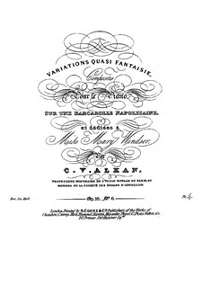 Вариации, Op.16: No.6 Variations quasi fantaisie by Шарль Валантен Алькан