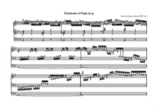Фантазия и фуга No.12 соль минор (Большая), BWV 542: Для органа by Иоганн Себастьян Бах