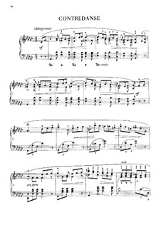 Контрданс соль-бемоль мажор, B.17: Для фортепиано by Фредерик Шопен