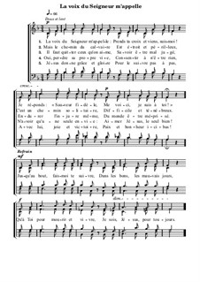 La voix du Seigneur m'appelle: La voix du Seigneur m'appelle by Артур Салливан