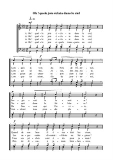 Oh! quele joie éclata dans le ciel: Oh! quele joie éclata dans le ciel by Frederic Marc Antonie Venua