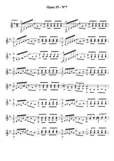 Двадцать четыре упражнения для гитары, Op.35: Этюд No.7 by Фернандо Сор