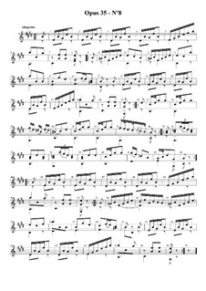 Двадцать четыре упражнения для гитары, Op.35: Этюд No.8 by Фернандо Сор
