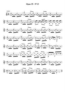 Двадцать четыре упражнения для гитары, Op.35: Этюд No.13 by Фернандо Сор