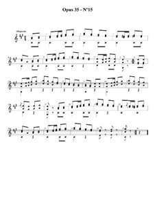 Двадцать четыре упражнения для гитары, Op.35: Этюд No.15 by Фернандо Сор