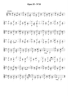 Двадцать четыре упражнения для гитары, Op.35: Этюд No.18 by Фернандо Сор
