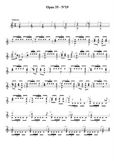 Двадцать четыре упражнения для гитары, Op.35: Этюд No.19  by Фернандо Сор