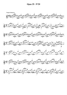 Двадцать четыре упражнения для гитары, Op.35: Этюд No.20 by Фернандо Сор