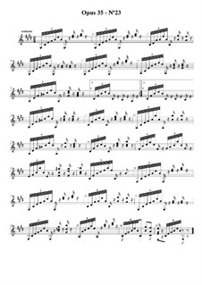 Двадцать четыре упражнения для гитары, Op.35: Этюд No.23 by Фернандо Сор