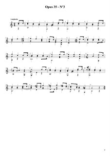 Двадцать четыре упражнения для гитары, Op.35: Этюд No.3 by Фернандо Сор