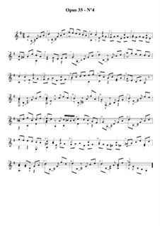 Двадцать четыре упражнения для гитары, Op.35: Этюд No.4 by Фернандо Сор