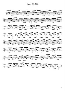 Двадцать четыре упражнения для гитары, Op.35: Этюд No.5 by Фернандо Сор