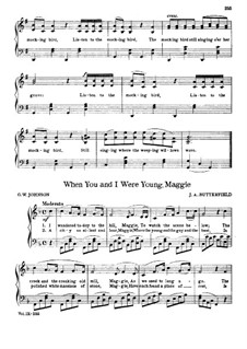 When You and I were Young, Maggie: Для фортепиано (фа мажор) by James A. Butterfield
