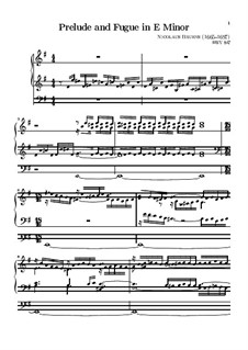 Прелюдия и фуга ми минор, BWV 847: Прелюдия и фуга ми минор by Николаус Брунс