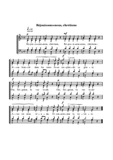 Réjouissons-nous, chrétiens: Réjouissons-nous, chrétiens by Самюэл  Уэбб