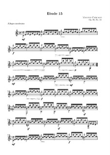 Двадцать пять этюдов для гитары, Op.60: No.15 by Маттео Каркасси