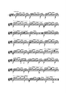 Двадцать пять этюдов для гитары, Op.60: No.3 by Маттео Каркасси