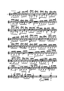 Двадцать пять этюдов для гитары, Op.60: No.17 by Маттео Каркасси