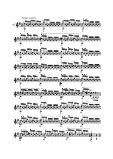 Двадцать пять этюдов для гитары, Op.60: No.19 by Маттео Каркасси