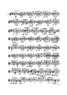 Двадцать пять этюдов для гитары, Op.60: No.21 by Маттео Каркасси