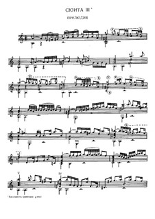 Сюита для лютни No.3 соль минор, BWV 995: Версия для гитары by Иоганн Себастьян Бах