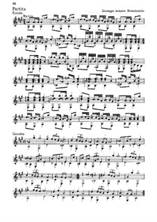 Партита для лютни (ля мажор): Партита для лютни (ля мажор) by Giuseppe Antonio Brescianello