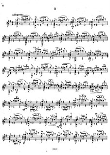 Двадцать пять этюдов, Op.38: Этюды No.11-12 by Наполеон Кост