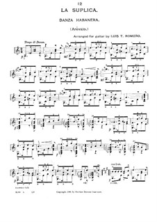 La súplica, for Guitar: La súplica, for Guitar by Miguel Santiago Arévalo