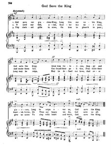 Боже, храни Короля: Для голоса и фортепиано by folklore