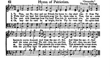 Hymn of Patriotism: Hymn of Patriotism by Thomas Hastings