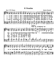 O Paradise: Вокальная партитура by Джозеф Барнби