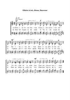 Gloire à toi, Jésus, Sauveur: Gloire à toi, Jésus, Sauveur by Иоганн Крюгер