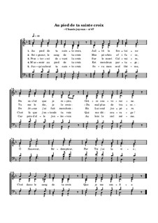 Au pied de ta sainte croix: Au pied de ta sainte croix by William Batchelder Bradbury