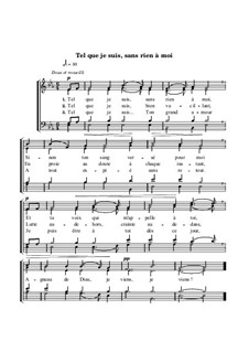 Tel que je suis, sans rien à moi: Tel que je suis, sans rien à moi by William Batchelder Bradbury