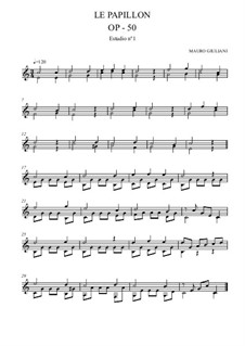 Бабочка, Op.50: Пьесы No.1-10 by Мауро Джулиани